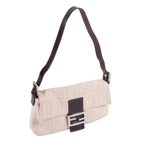 fendi baguette shoulder bag beige|Fendi detachable shoulder handbags.